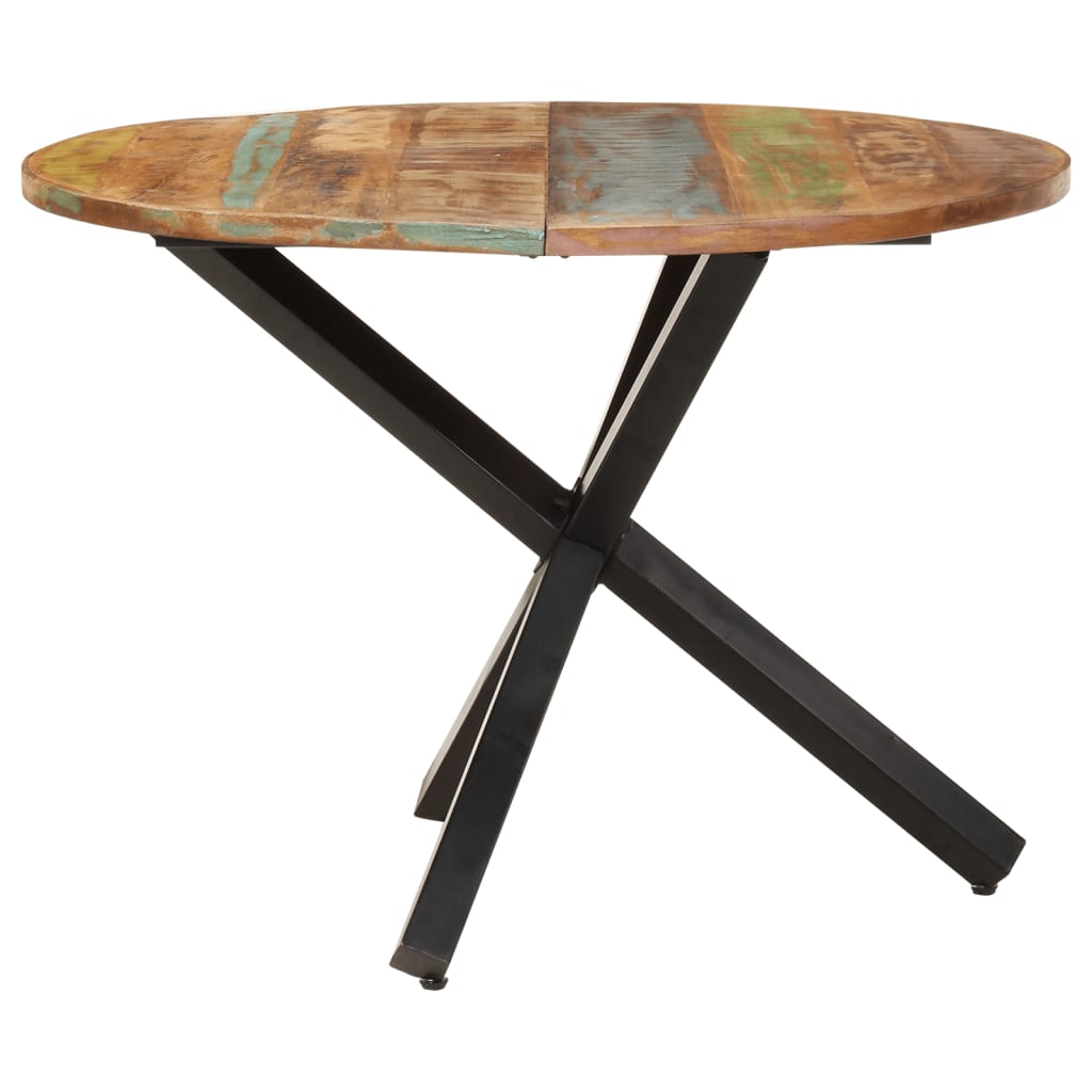 vidaXL Dining Table Round 39.4"x39.4"x29.5" Solid Reclaimed Wood-1