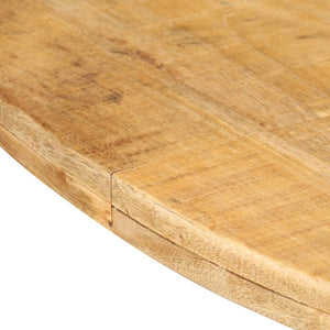 vidaXL Dining Table Round 68.9"x29.5" Rough Mango Wood-4