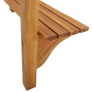 vidaXL Balcony Bar Table 35.4"x14.6"x48.2" Solid Acacia Wood-7