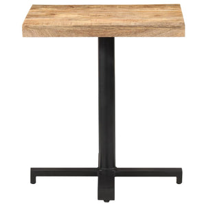 vidaXL Bistro Table Square 27.6"x27.6"x29.5" Rough Mango Wood-1