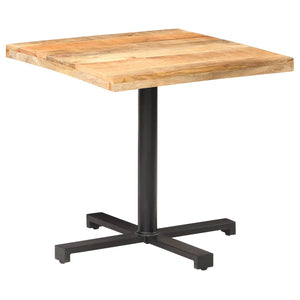 vidaXL Bistro Table Square 31.5"x31.5"x29.5" Rough Mango Wood-5