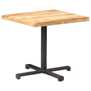 vidaXL Bistro Table Square 31.5"x31.5"x29.5" Rough Mango Wood-6