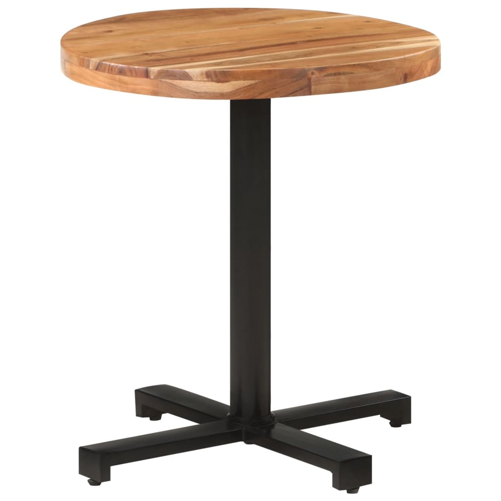 vidaXL Bistro Table Round Ø27.6"x29.5" Solid Acacia Wood-6