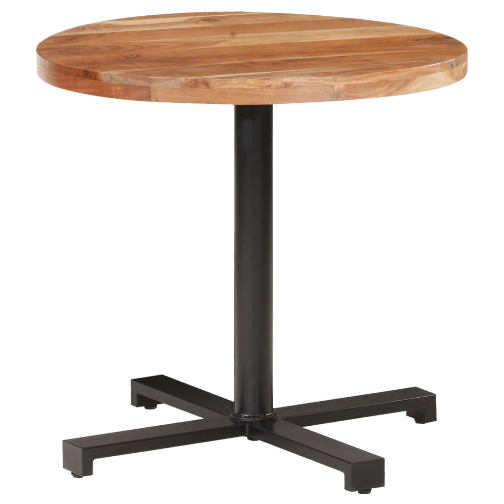 vidaXL Bistro Table Round Ø31.5"x29.5" Solid Acacia Wood-6