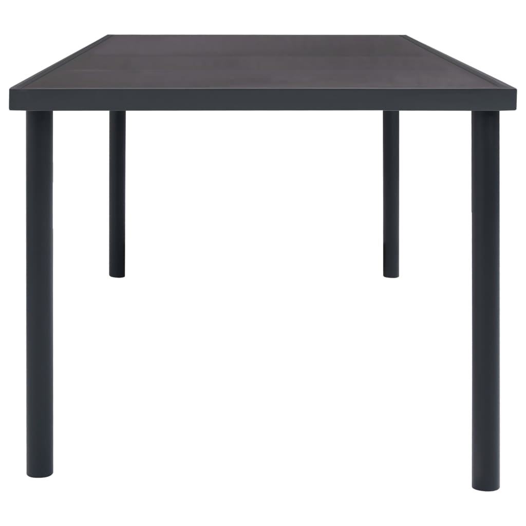 vidaXL Patio Dining Table Anthracite Steel 59.1"x35.4"x29.1"/74.8"x35.4"x29.1"-4
