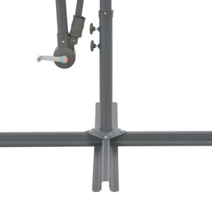 vidaXL Cantilever Umbrella with Aluminum Pole Terracotta 118.1"-4