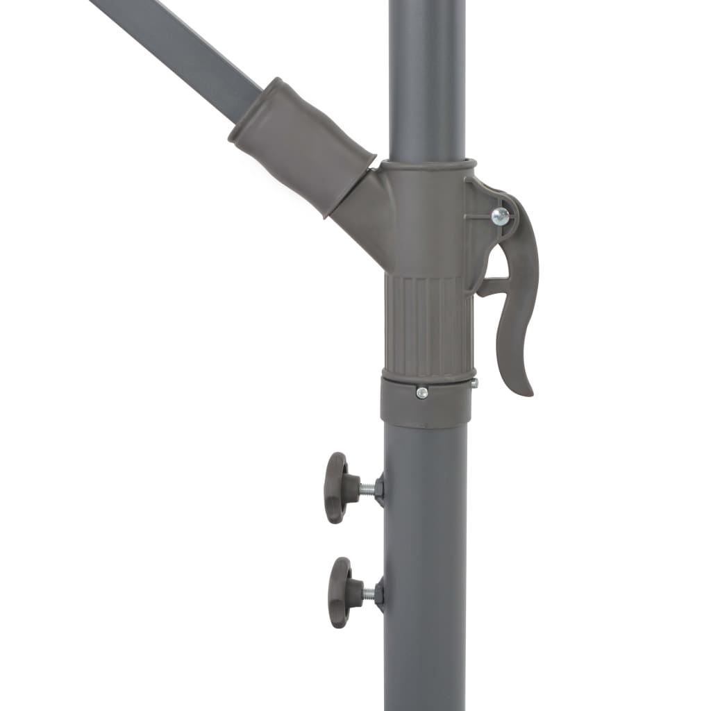 vidaXL Cantilever Umbrella with Aluminum Pole Terracotta 118.1"-5