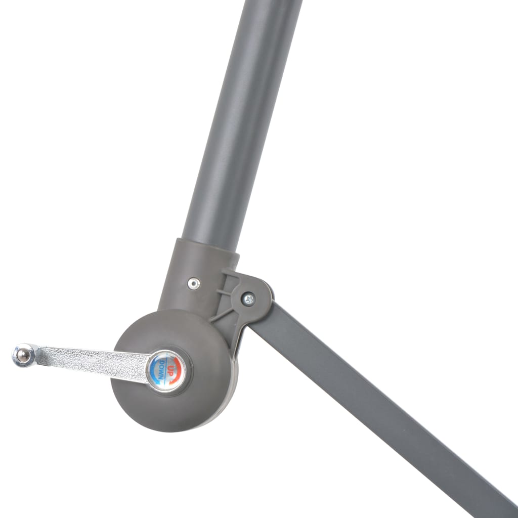 vidaXL Cantilever Umbrella with Aluminum Pole Terracotta 118.1"-6
