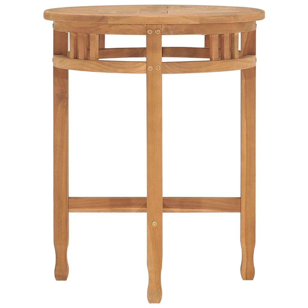 vidaXL Bistro Table Ø23.6"x23.6" Solid Teak Wood-1