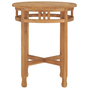 vidaXL Bistro Table Ø23.6"x23.6" Solid Teak Wood-2