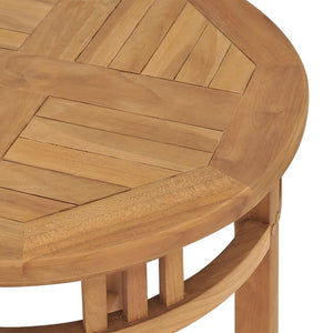 vidaXL Bistro Table Ø23.6"x23.6" Solid Teak Wood-4