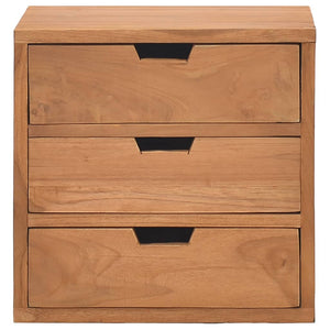 vidaXL Bedside Cabinet 15.7"x11.8"x15.7" Solid Teak Wood-1