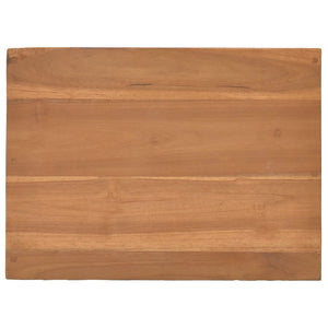 vidaXL Bedside Cabinet 15.7"x11.8"x15.7" Solid Teak Wood-4