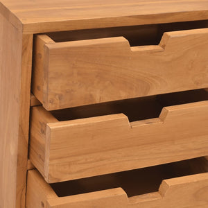 vidaXL Bedside Cabinet 15.7"x11.8"x15.7" Solid Teak Wood-6