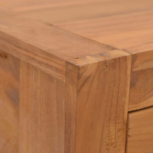 vidaXL Bedside Cabinet 19.7"x11.8"x13.8" Solid Teak Wood-1