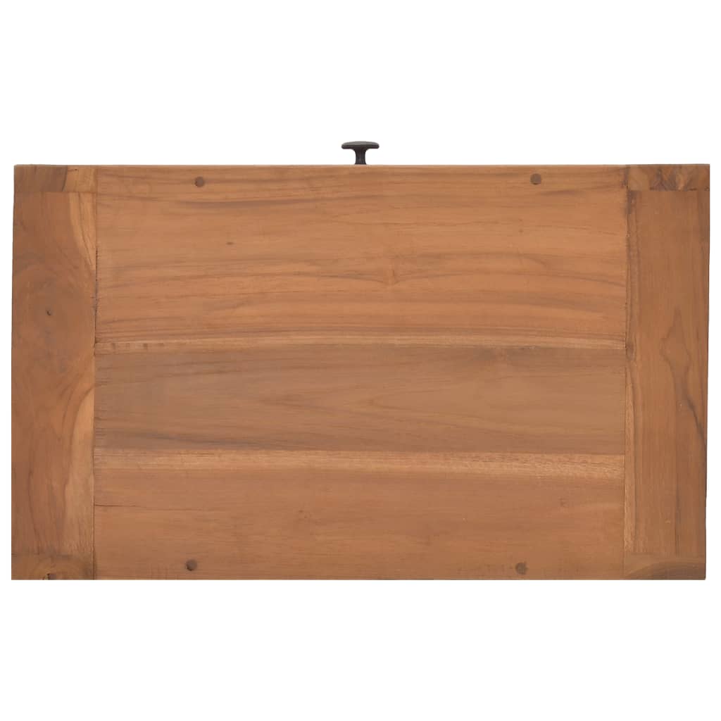 vidaXL Bedside Cabinet 19.7"x11.8"x13.8" Solid Teak Wood-6