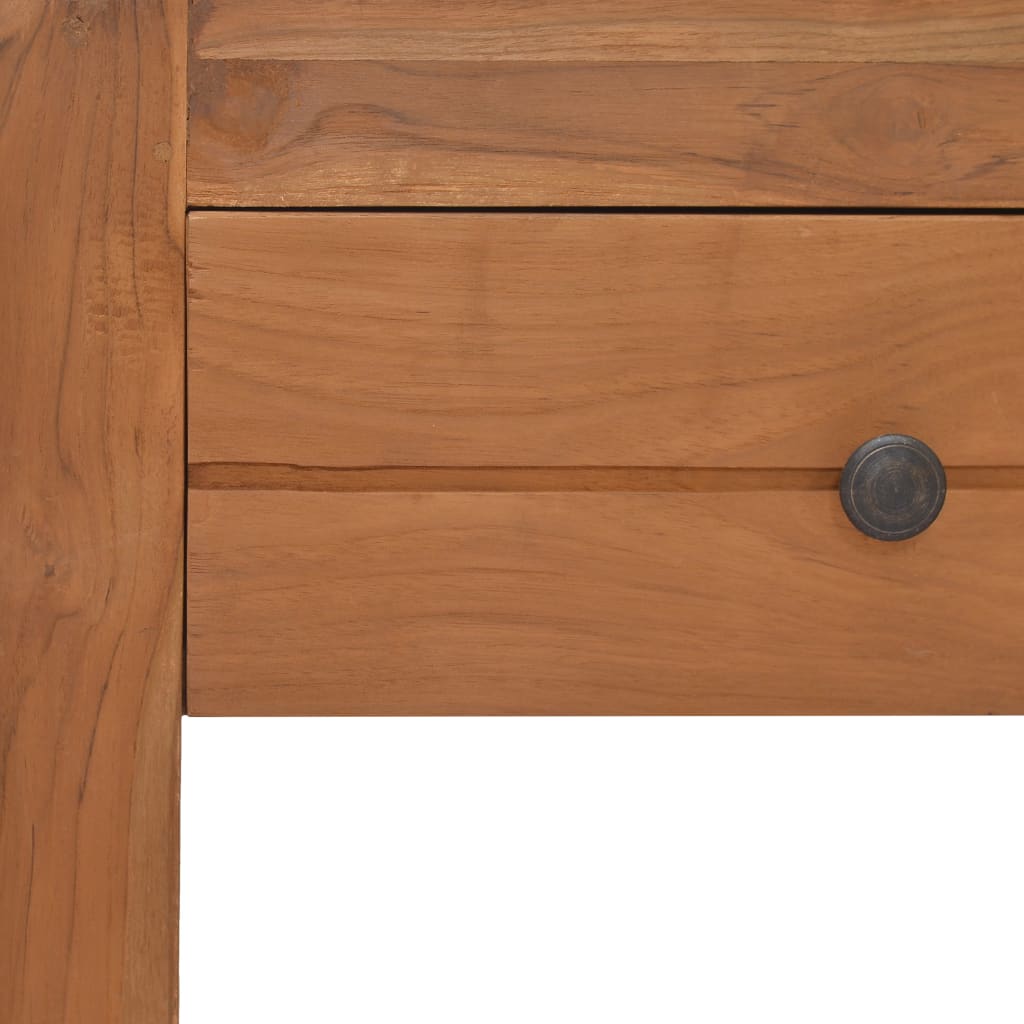 vidaXL Bedside Cabinet 19.7"x11.8"x13.8" Solid Teak Wood-7