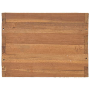 vidaXL Bedside Cabinet 15.7"x11.8"x15.7" Solid Teak Wood-3