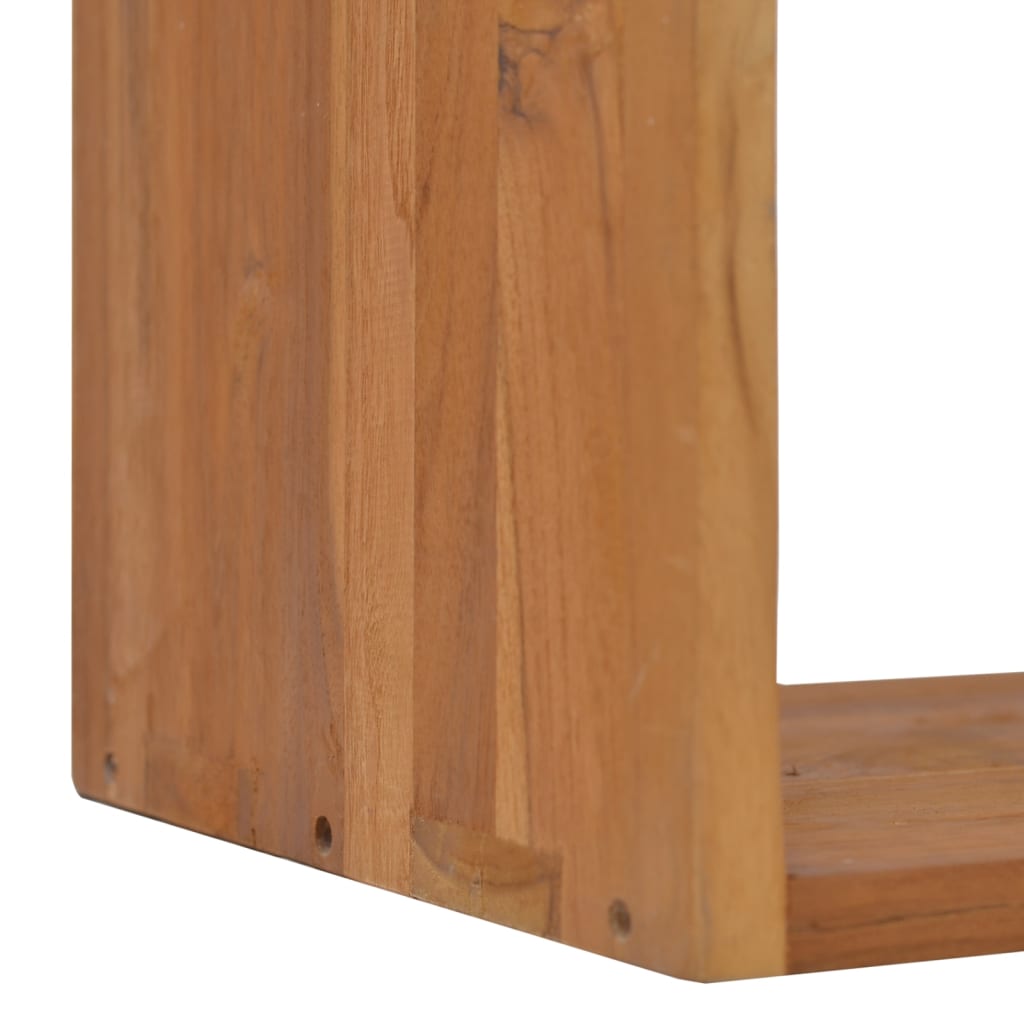 vidaXL Bedside Cabinet 15.7"x11.8"x15.7" Solid Teak Wood-6