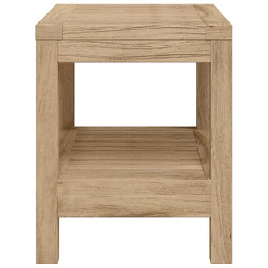 vidaXL Bathroom Side Table 23.6"x11.8"x17.7" Solid Wood Teak-2