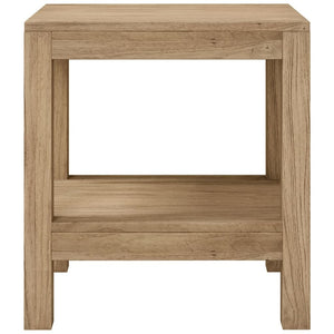 vidaXL Bathroom Side Table 17.7"x13.8"x17.7" Solid Wood Teak-1