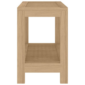 vidaXL Bathroom Side Table 23.6"x11.8"x17.7" Solid Wood Teak-2