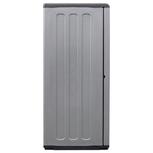 vidaXL Garden Storage Cabinet Gray and Black 26.8"x14.6"x33.1" PP-3