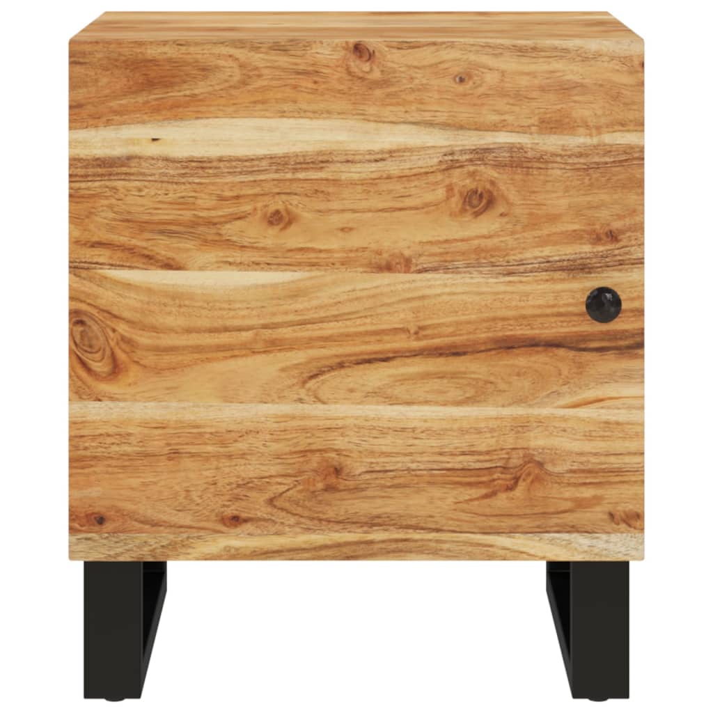 vidaXL Bedside Cabinet 15.7"x13"x18.1" Solid Wood Acacia-1