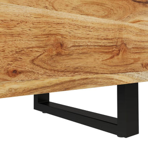 vidaXL Bedside Cabinet 15.7"x13"x18.1" Solid Wood Acacia-4