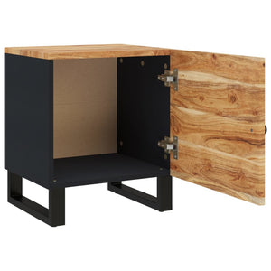 vidaXL Bedside Cabinet 15.7"x13"x18.1" Solid Wood Acacia-6