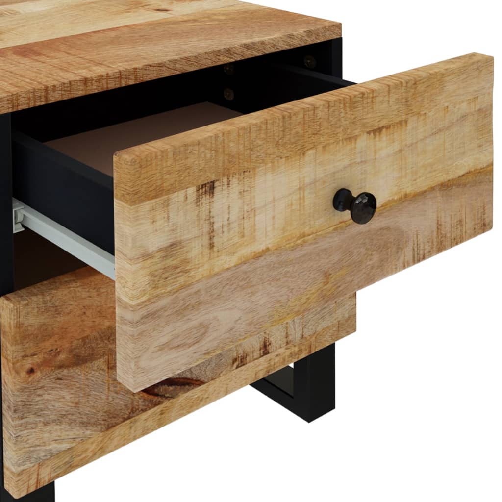 vidaXL Bedside Cabinet 15.7"x13"x18.1" Solid Wood Mango-5