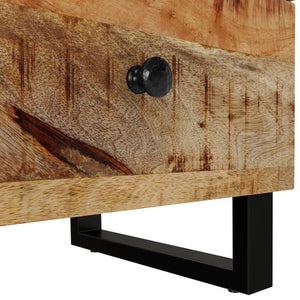 vidaXL Bedside Cabinet 15.7"x13"x18.1" Solid Wood Mango-6