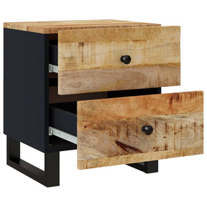 vidaXL Bedside Cabinet 15.7"x13"x18.1" Solid Wood Mango-7