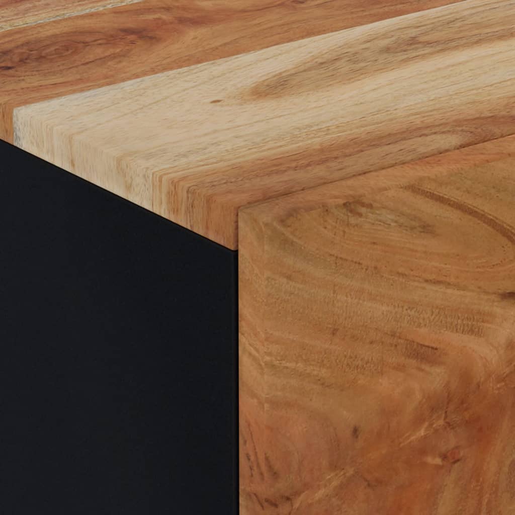 vidaXL Bedside Cabinets 2 pcs 15.7"x13"x18.1" Solid Wood Acacia-6