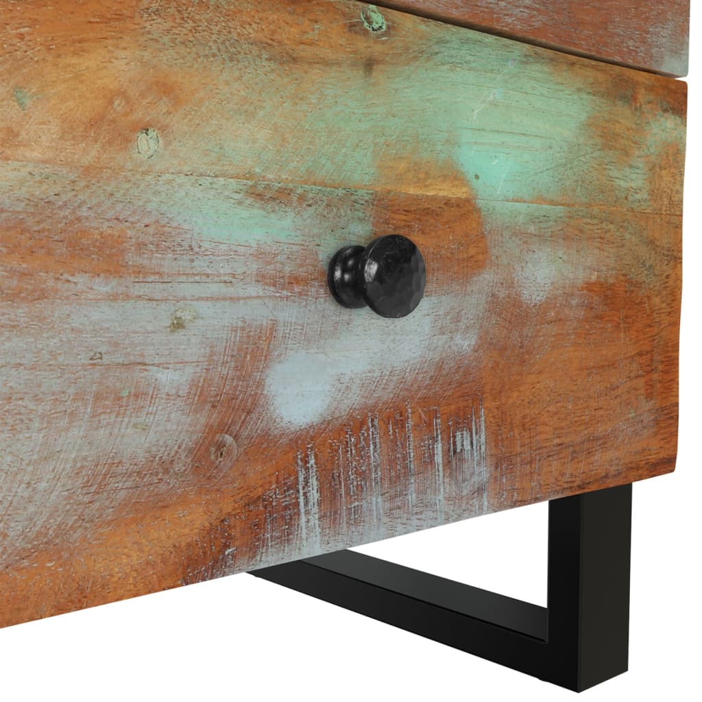 vidaXL Bedside Cabinets 2 pcs 15.7"x13"x18.1" Solid Wood Reclaimed-8
