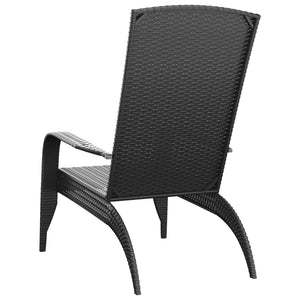 vidaXL Adirondack Chair Lounge Patio Lawn Chair Outdoor Seating Poly Rattan-13