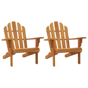 vidaXL Adirondack Chair Patio Lawn Chair Weather Resistant Solid Wood Teak-17