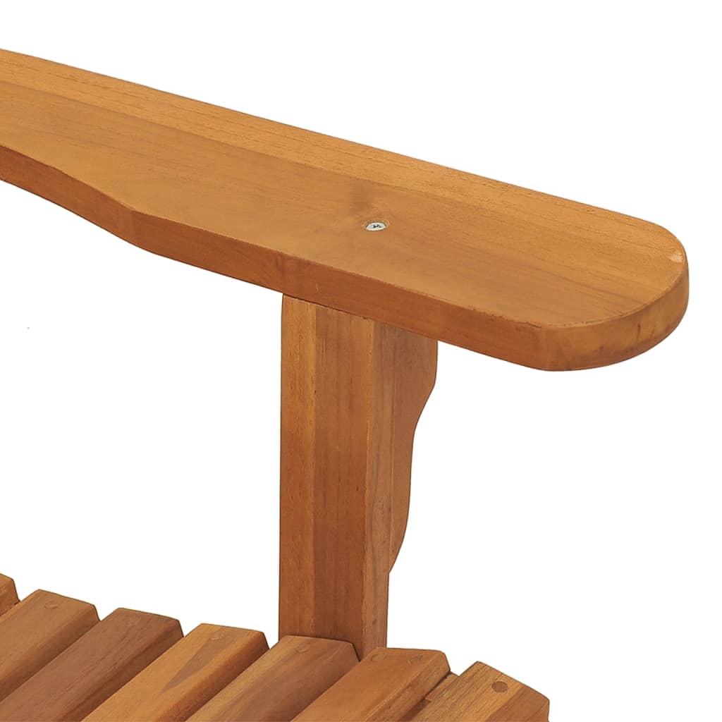 vidaXL Adirondack Chair Patio Lawn Chair Weather Resistant Solid Wood Teak-13