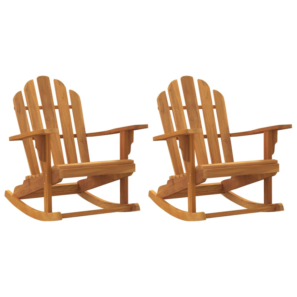 vidaXL Adirondack Chair Patio Lawn Chair Weather Resistant Solid Wood Teak-15