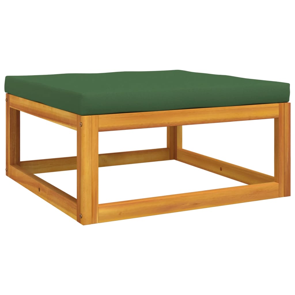 vidaXL 3 Piece Patio Lounge Set with Cushions Solid Wood Acacia-2