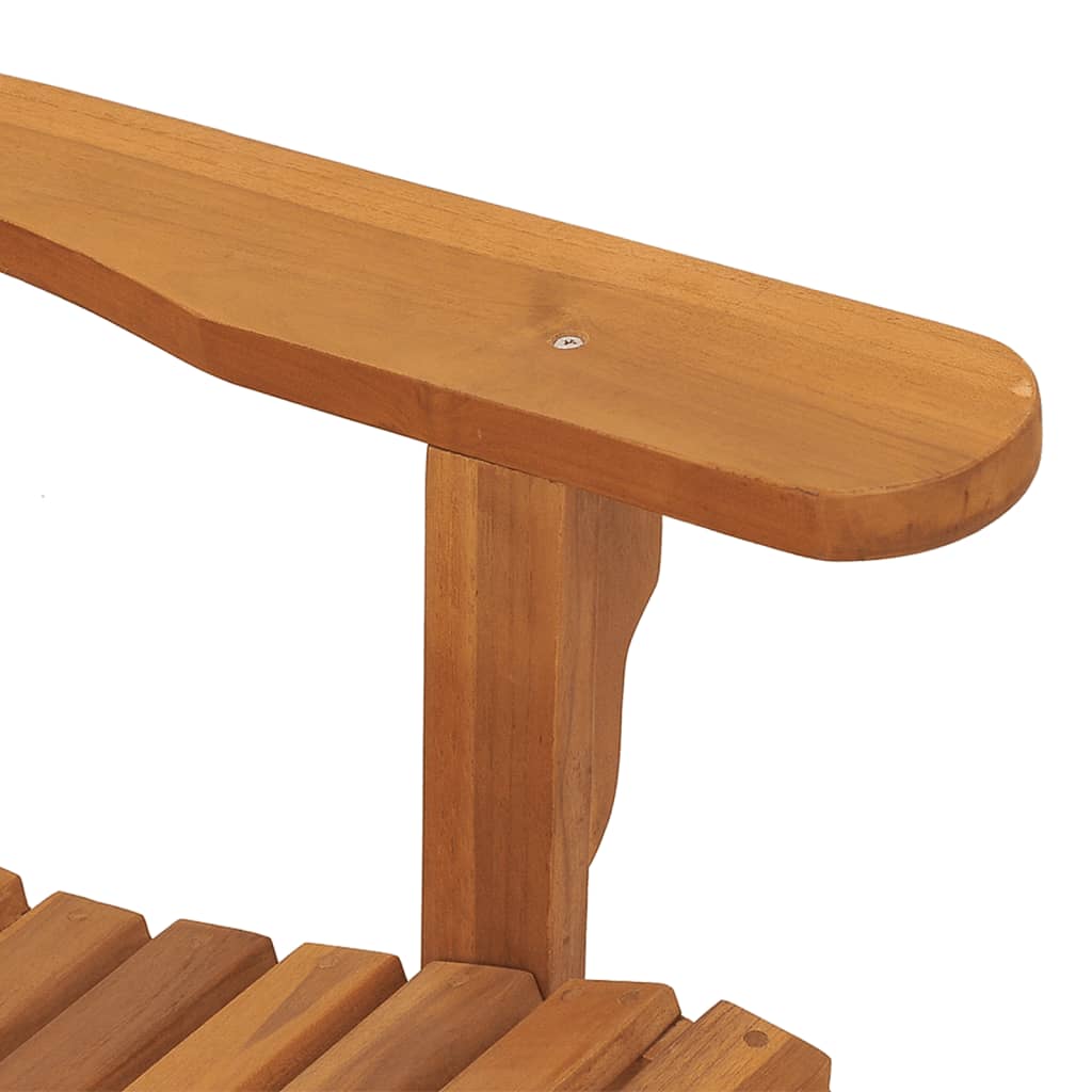 vidaXL Adirondack Chair Patio Lawn Chair Weather Resistant Solid Wood Teak-14