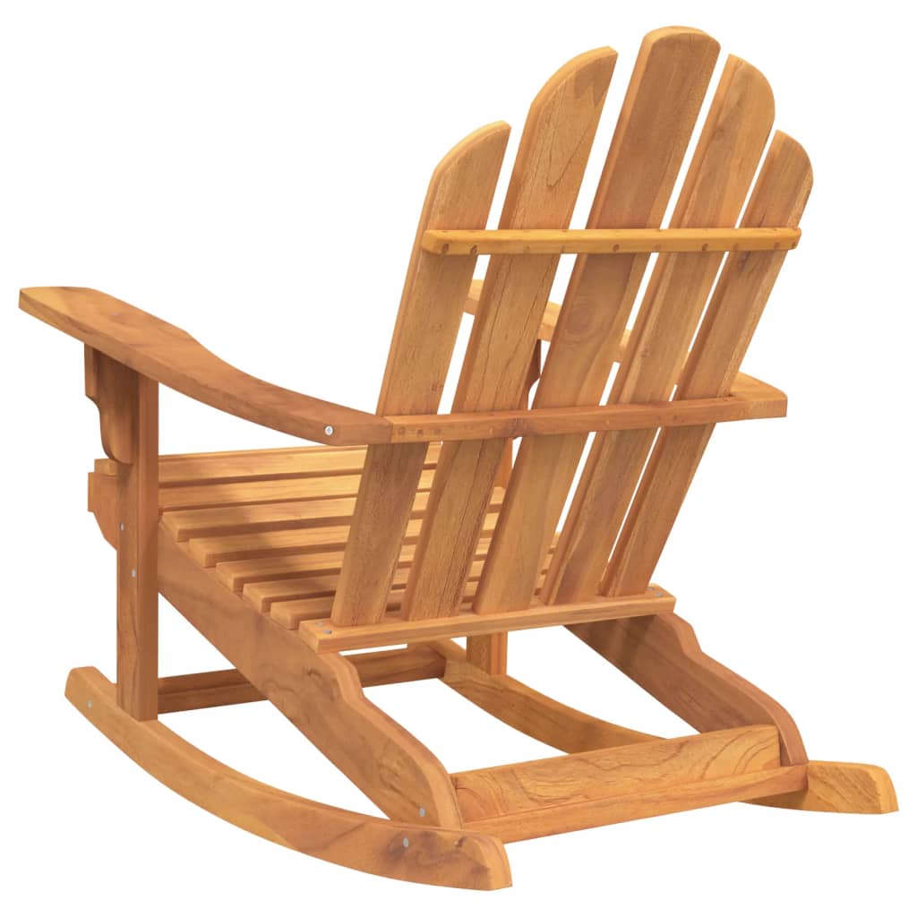 vidaXL Adirondack Chair Patio Lawn Chair Weather Resistant Solid Wood Teak-12