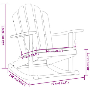 vidaXL Adirondack Chair Patio Lawn Chair Weather Resistant Solid Wood Teak-6