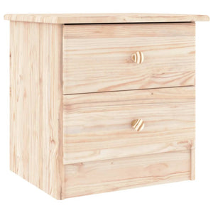 vidaXL Bedside Cabinet ALTA 16.9"x13.8"x15.9" Solid Wood Pine-7
