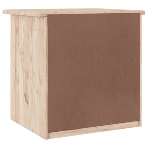 vidaXL Bedside Cabinet ALTA 16.9"x13.8"x15.9" Solid Wood Pine-4