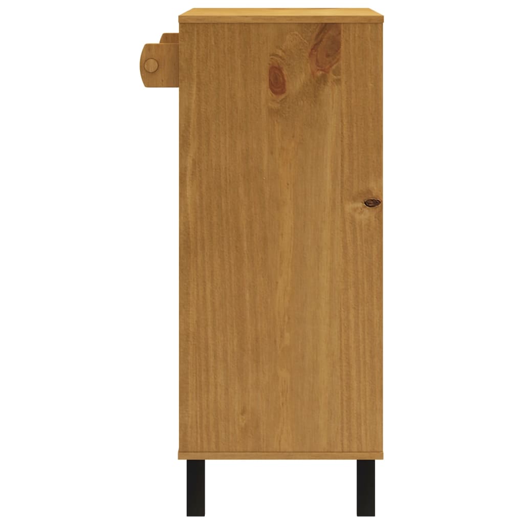 vidaXL Bar Table FLAM 36.2"x17.7"x43.3" Solid Wood Pine-4