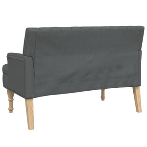vidaXL Bench with Cushions Upholstered Seating for Bedroom Living Room Fabric-3