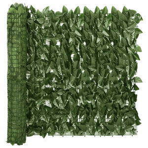 vidaXL Balcony Privacy Screen with Leaves Expandable Artificial Ivy Fence-1
