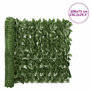 vidaXL Balcony Privacy Screen with Leaves Expandable Artificial Ivy Fence-5