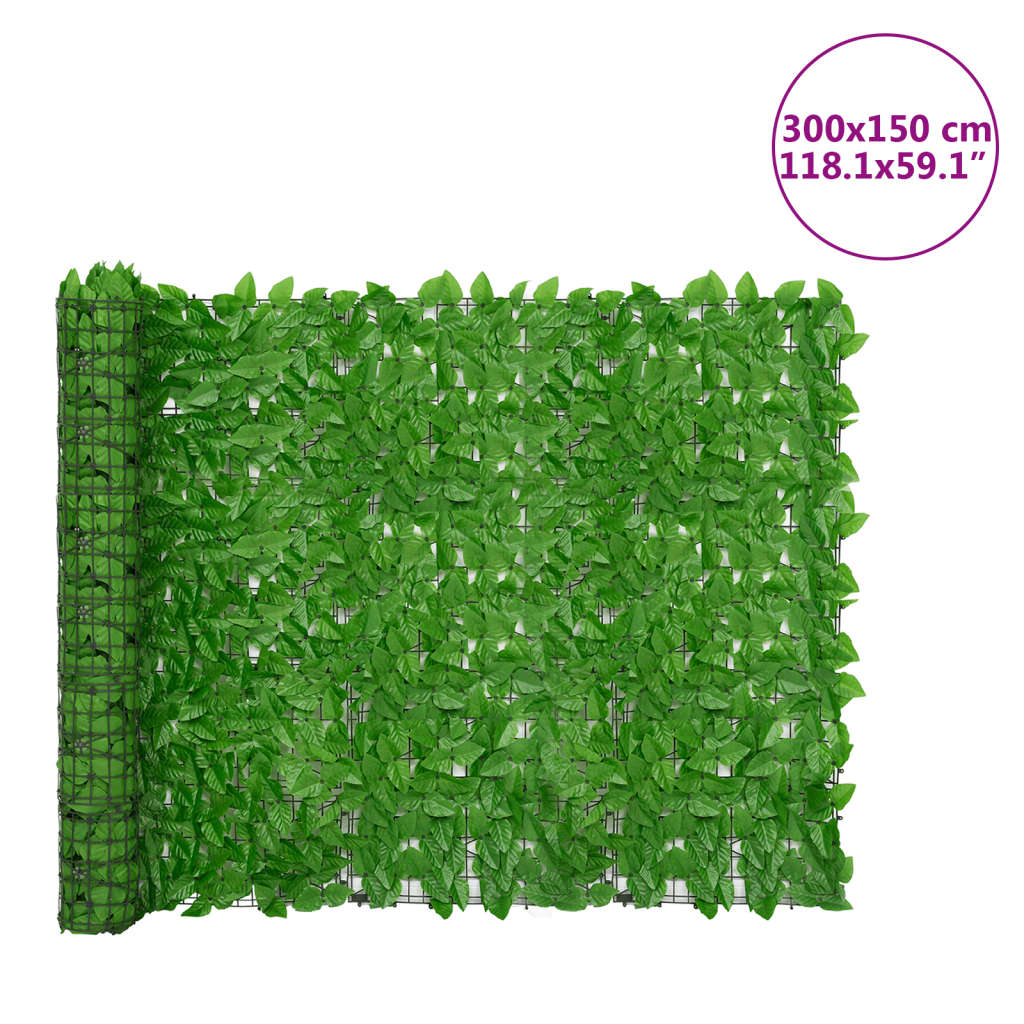 vidaXL Balcony Privacy Screen with Leaves Expandable Artificial Ivy Fence-7